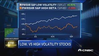 Low vs. high volatility stocks