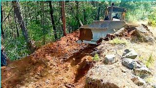 In the Forest with Dozer [Forest ROAD Construction] PART 2 Road JOINING and New Road Construction