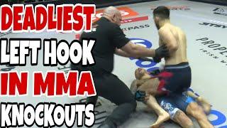 Deadliest Left Hook Knockouts in MMA