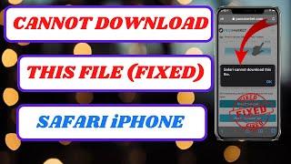 how to fix safari cannot download this file|safari cannot download this file|2024