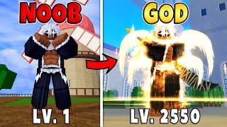 Noob to Pro Level 1 to Max Level 2550 and Obtaining Godhuman  & Awakening Angel V4 in Blox Fruits!