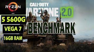 Call of Duty® Warzone Ryzen 5 5600G 16GB RAM BENCHMARK تجربة لعبة وارزون على معالجات اي ام دي المدمج