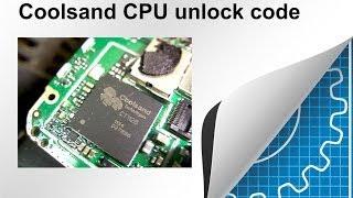 Mobile phone: Coolsand CPU unlock code (secret code)