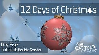 12 Days of Christmas: Bauble Decoration SolidWorks Tutorial