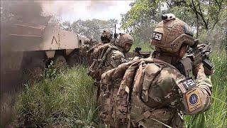 Portuguese Paratroopers In Close Combat During Assault On Rebel Camp In Central African Republic