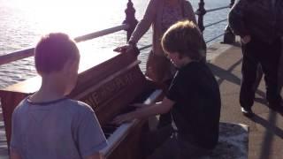 Piano For A Day - Talented young lad playing '12th Street Rag' in Torquay