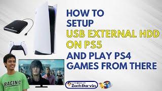 How to Setup USB External Hard Drive on PS5 and Play Games | PS5 Guide