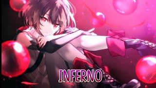 【NIGHTCORE】↬ INFERNO | Sub Urban & Bella Poarch | Lyrics  Shin clark