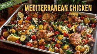 Sheet Pan Chicken Mediterranean Style - Quick & Easy