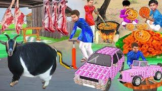 Greedy Mutton Chicken Wala Hindi Comedy Videos Collection Street Food Kahaniya Bedtime Moral Stories