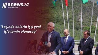 "Laçında onlarla işçi yeni işlə təmin olunacaq"- Yeni su elektrik stansiyasının təməli qoyulub