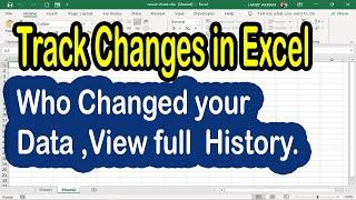 How to Enable and Use Track Changes in Excel in Hindi Urdu