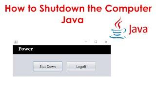 How to Shutdown the Computer in Java