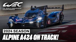 Alpine A424 Hypercar Hits the Track With its 2024 livery I FIA WEC