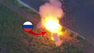 Ukrainians Destroyed a Russian Convoy Using FGM-148 Javelin And Drones Day 833