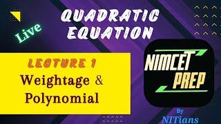 Quadratic Equation |Lecture 1