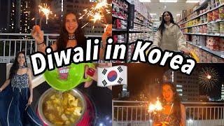 My first Diwali in Korea | shopping, cooking at home ‍️