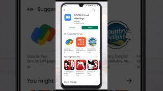 How to install zoom mobile app new version 2022 Shorts