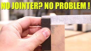 How To Make A Board Straight & Square With No Jointer!