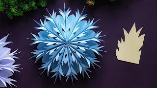 DIY Paper Snowflakes ️ 3D Snowflake Patterns for Christmas Decorations