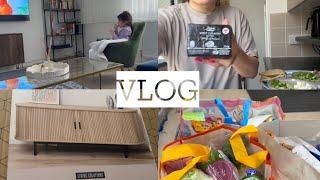 Günlük Vlog | Ev Halimiz, kahvaltıda kavurma, yeni tv ünitesi, akşam yemeği, haftalık alışveriş