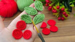 Wow!!!!Very easy crochet miniature rose model explanation #crochet #knitting