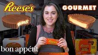 Pastry Chef Attempts to Make Gourmet Reese's Peanut Butter Cups | Gourmet Makes | Bon Appétit