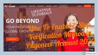 How To Enable 2-Step Verification Method in Payoneer Account 2023