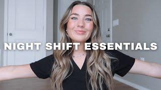 NURSE NIGHT SHIFT ESSENTIALS | my fav + must have items as a new grad registered nurse