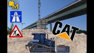 Erecting impressive high-rise Autobahn bridge ️   with powerful crawler machinery