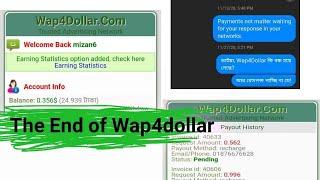 The End of Wap4Dollar | Bangladeshi Ad Network site | Adsense Alternative for BD Traffic | BKash