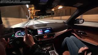 G20 BMW 330i Night citydriving  POV BMW Live Cockpit Professional [4k]