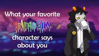 What your favorite character says about you || Hiveswap: Friendsim