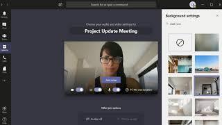 How to Change Background in Microsoft Teams prior to joining a meeting