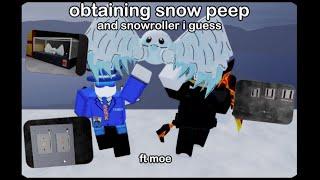 obtaining snow peep | Slap Battles Roblox