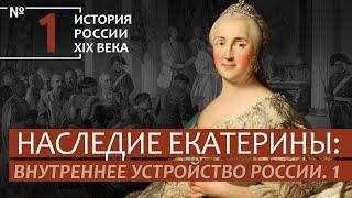 1. Наследие Екатерины: Внутреннее устройство России | История России. XIX век | А.Б.Зубов