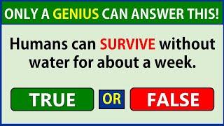 True or False Quiz | Test Your Knowledge with These 30 Surprising Facts! #challenge 1