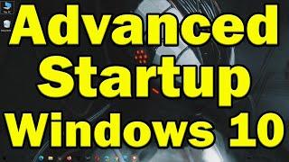 How to access Advanced Startup options on Windows 10