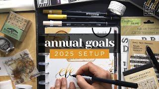 GOAL SETTING 2025 :: Annual Goals Word of the Year & Vision Board Happy Planner Insert