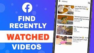 How to Find Recently Watched Videos on Facebook (Easiest way)