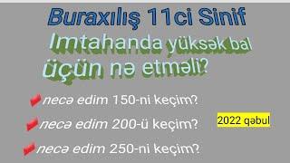 11 Buraxilis imtahani 2022.Buraxilis imtahanina hazirliq,necə yuksek bal yıgım?Süretli hazırlıq