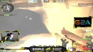 CS:GO s1mple gets knife kill in FPL