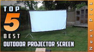 Top 5 Best Outdoor Projector Screens Review in 2024