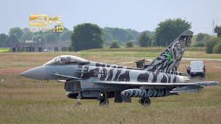 Eurofighter Typhoon & Dassault Rafale departure Jagel Airbase ETNS NTM 24 31+06 138.