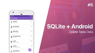 SQLite + Android - Delete Table Data (Book Library App) | Part 5