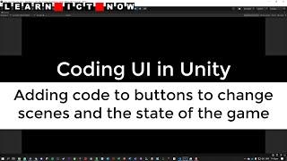 Unity: Adding Menu navigation through code