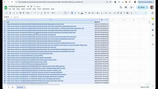 Extrac URLs and lastmod values from XML sitemaps in Google Sheets