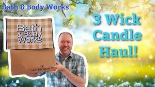 Bath & Body Works 3 Wick Candle Haul