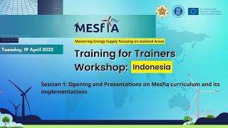 MESfIA Training for Trainers Workshop Indonesia: Session 1