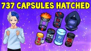 Hatching 737 Capsules To Get The Newest Astrals (+7 Astral Pack Giveaway) 